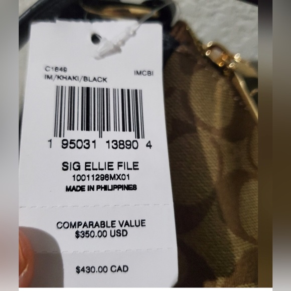 NWT COACH MSRP $350 Signature Ellie File Crossbody Bag- NWT β€οΈ - Picture 3 of 6